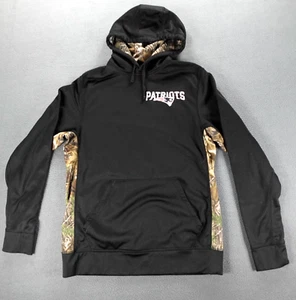 Felpa con cappuccio mimetica New England Patriots NFL uomo taglia M logo ricamato - Foto 1 di 18