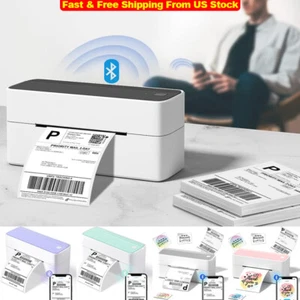 Bluetooth Thermal Label Printer 241BT Wireless Shipping Label Maker Business LOT - Picture 1 of 21