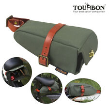 Tourbon Bike Saddle Bag Bicycle Pannier Rear Seat Pouch Wedge Case Canvas Green