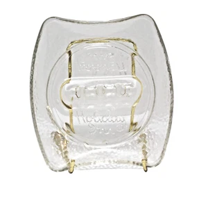 Vintage Ashtray Glass Holiday Inn Clear Embossed Ad 5.5" x 4.75" Rectangle - Picture 1 of 2