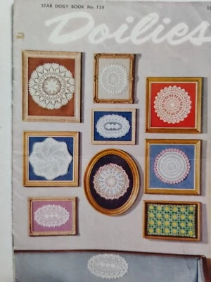 Doilies Star Doily Book Nº 124 Folleto Revista Crochet Patrón Artesanía De Colección 1955 Foto 1 de 4