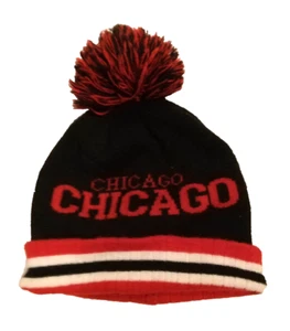 Infinity Mens Black Wool Knit Chicago Hat Cap NWOT A107 - Picture 1 of 4