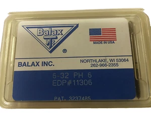12 Pcs. Balax 6-32 H6 Series BXP Plug Chamfer Thredfloer Roll-Form Taps - Picture 1 of 2