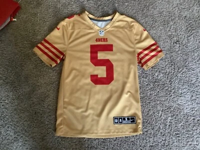 Nfl 49ers Trey Lance Adult Small Jersey Gold and Red color  - Image 1 of 4
