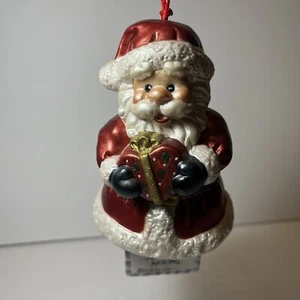 Adorno Campana Papá Noel Navidad Vintage con Letra y Botas - Imagen 1 de 6