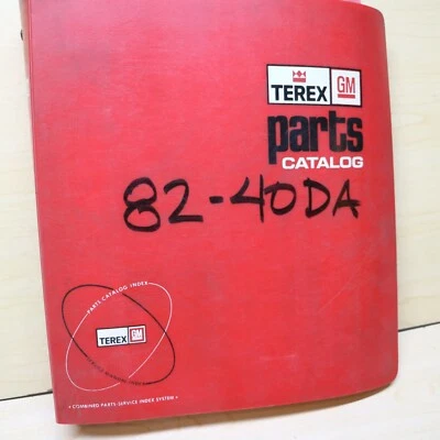 TEREX 82-40 DA Crawler TRACTOR Parts Manual book catalog list spare bulldozer - Image 1 of 4