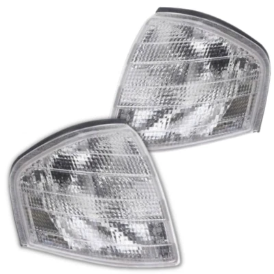 Blinker Links und Rechts Weiß Set für Mercedes C-Klasse W202 S202 Vorne 93-97 - Bild 1 von 4