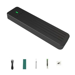 M.2 SSD-Box Aus Aluminium, UnterstüTzt NVMe/NGFF SATA TYPE-C USB3.2 GEN2 Al5363 - Afbeelding 1 van 9