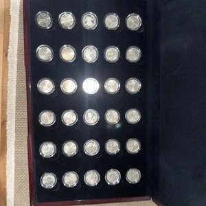 1999-2008 State Quarters Complete Set Silver Plated, Capsules Included - Picture 1 of 5
