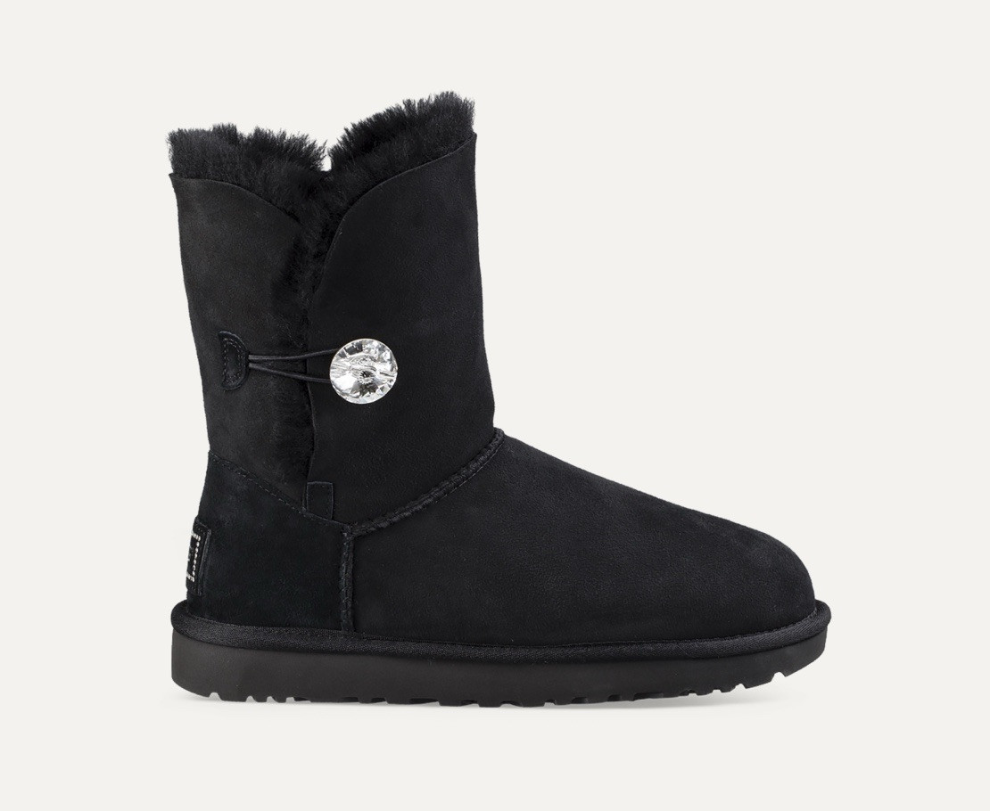 UGG Australia Bailey Button Bling Black Boots for Women for UGG Australia Bailey Button Bling Black Boots for Women for