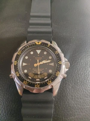 Casio 'Arnie Smile' AD-520 Ana - Digi Retro Cuarzo Reloj Deportivo Raro Foto 1 de 4