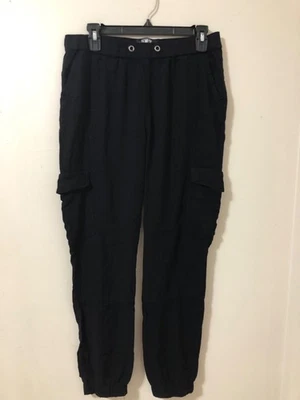 Rewash American Womens  Pocket Cargo Skinny Black Pant Joggers Size M - Image 1 of 4