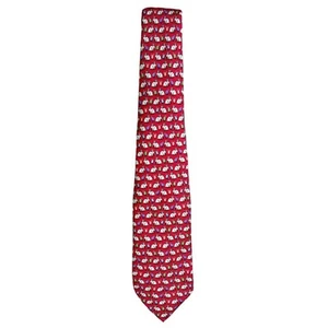 Vineyard Vines Tie Mens 59" Length Red Easter Bunnies Design - Picture 1 of 6