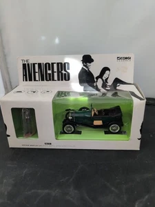 Corgi Toys 1:36 "THE AVENGERS" BENTLEY + JOHN STEED TV Movie Model Car`98! - Picture 1 of 8