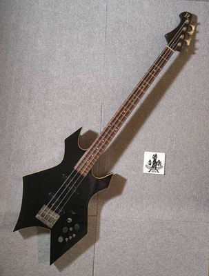 B.C. Rich Warlock Electric Bass Black Neck-through Made In Japan Vintage - Image 1 of 4
