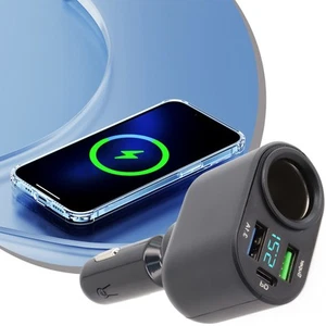 Chargeur voiture neuf chaud/facile à installer noir DC5V3.6A 11V/6A 12V/2A 10V/ - Photo 1 sur 12