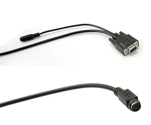 PS2 Mini Din 6 pin to DB9 Serial Port Cable for switch boxes, projector, program - Picture 1 of 3