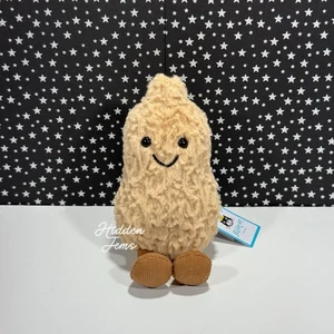 AUTHENTIC❣️Jellycat AMUSEABLE PEANUT - Soft Plush Toy Brown Tiny Food NWT - Picture 1 of 5