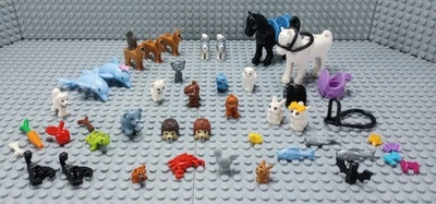 LEGO Animal Minifigure Lot - Hedgehog - Turtle - Rabbit - Bear - Owl - Hamster - Image 1 of 4