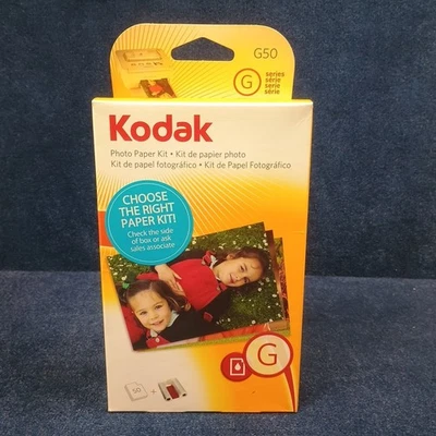 Kodak G Series Color Cartridge & 50 Photo Paper Refill Kit Sealed Box G600/G610 - Image 1 of 4