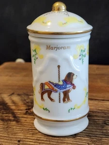 Vintage Lenox Gewürzglas, Carousel Collection 1993, Majoran - Bild 1 von 8