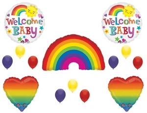 Rainbow Baby Shower Balloons Decorations Boy Girl - Picture 1 of 1