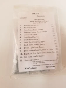 fits 76 77 78 79 80 Little Red Dodge Truck Interior Screw Fastener Kit - Picture 1 of 1