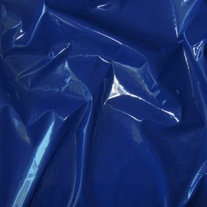 Shiny Vinyl corsets Pleather for Gothic Fetish dress Cat Suits fabric Blue 54"W - Picture 1 of 12