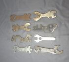 Bicycle wrenches flat wrenches vintage lot of 8 small tools mechanic