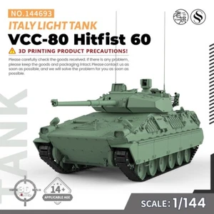 SSMODEL SS144693 1/144 Military Model Kit Italy VCC-80 Hitfist 60 Light Tank WAR - Picture 1 of 9