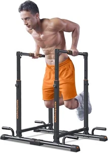 Compact Adjustable Dip Bars with Lifetime Service - Ideal for Home Workouts - Picture 1 of 10