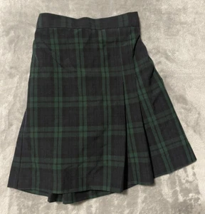 Rifle Girls' Official School Wear size 71/2 Plaid Green & Black - Picture 1 of 6