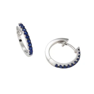 Sidalo orecchini a Cerchio oro bianco 18kt 3,30g zaffiri 0,67ct 0288OR - Bild 1 von 1