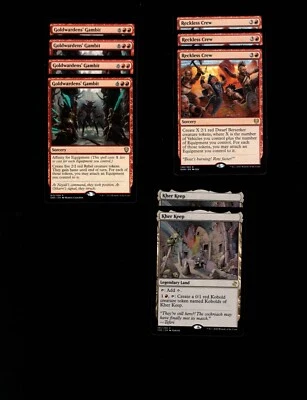 Equip the Burn!-60 card Magic the Gathering deck-MTG-affinity-RARES-RTP - Image 1 of 4