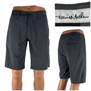 Travis Mathew Shorts Mens 30 Gray Golf Stretch Casual Flat Front Inseam 11” - Picture 1 of 11
