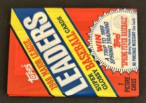 1988 Topps League Leaders Minis Pack Lee Smith Cubs Pitcher Showing On Top Front - Picture 1 of 2