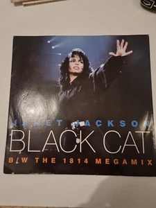 JANET JACKSON BLACK CAT/1814 MEGAMIX (EDIT) 12" VINYL SINGLE A&M RECORDS AM 587 - Picture 1 of 4
