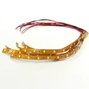 5X Pre-wired Warm Flexible Light Strips Peel-And-Stick 12-LEDs SMD 3528 LED 20cm - Picture 1 of 6