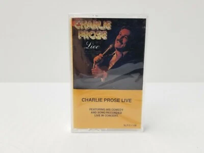 Vintage NEW Charlie Prose Live Cassette Sealed Unopened Comedy and Song  - Image 1 of 4
