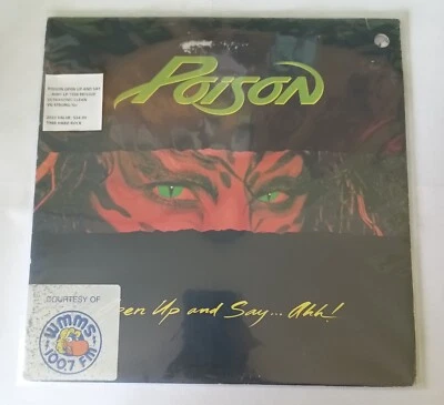 Poison Open Up & Say Ahh! Lp 1988 Reissue Ultrasonic Clean VG Strong/G+ - Image 1 of 4