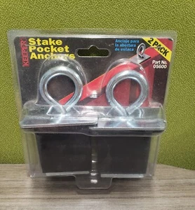 New 2-Pack Keeper 05600 Stake Pocket Anchor Truck Tie-Down Mounts - Picture 1 of 7
