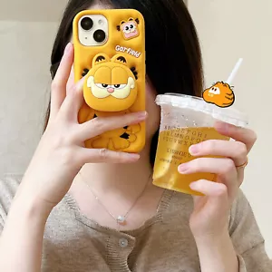 Fashionable Cartoon Stand Anti-drop iPhone Phone Case for 16 15 14 13 12 11 X - Picture 1 of 15