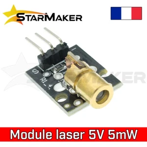 KY-008 Module Laser rouge 5V 650nm 5 mW - DIY mini diode 6mm pour Arduino - Imagen 1 de 3