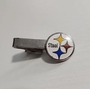 Vintage Silber US Steel Corp Krawattenclip Pittsburgh PA Steelers Logo - Bild 1 von 4