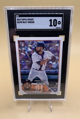 2023 Topps Update #US298 Riley Greene Rookie Debut RC SGC 10 Gem Mint - Image 1 of 2