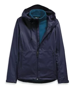 NUOVO The North Face Arrowood Triclimate giacca con cappuccio 3 in 1 aviatore blu navy L - Foto 1 di 15