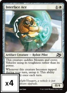 MTG (x4) Interface Ace (x4) Playset (Aetherdrift C#017) NM/LP - Picture 1 of 1