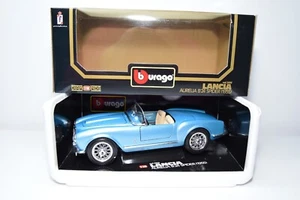 B39 1:18 BBURAGO BURAGO 3010 LANCIA AURELIA B24 SPIDER 1955 METALLIC BLUE NMIB - Picture 1 of 19