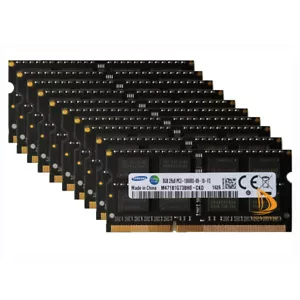 RAM Samsung 10x 8GB 2RX8 DDR3 1333MHz PC3-10600S 204PIN SODIMM Laptop Memory Kit - Picture 1 of 13