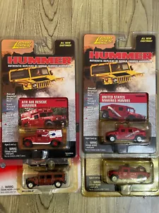 Johnny Lightning 1/64 Hummer H1 Humvee 4 cars lot - Picture 1 of 5
